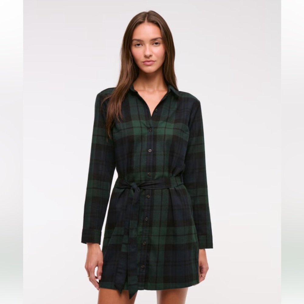 Abercrombie flannel shirt dress